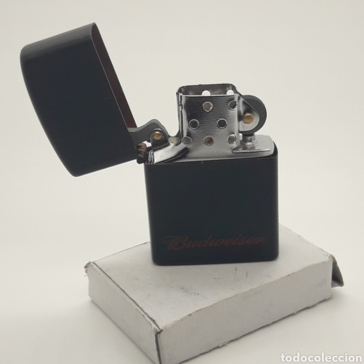Coleccionismo: Mechero tipo Zippo cerveza Budweiser. Nuevo en su caja