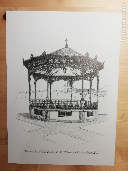 Coleccionismo: Tarjeta felicitaci&oacute;n navidad Templete Quiosco de la m&uacute;sica Plaza de Cervantes Alcal&aacute; de Henares 2001