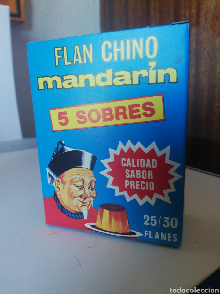 Collecting: Flan Chino Mandar&iacute;n, 25 / 30 flanes ,entero, caduca 1996