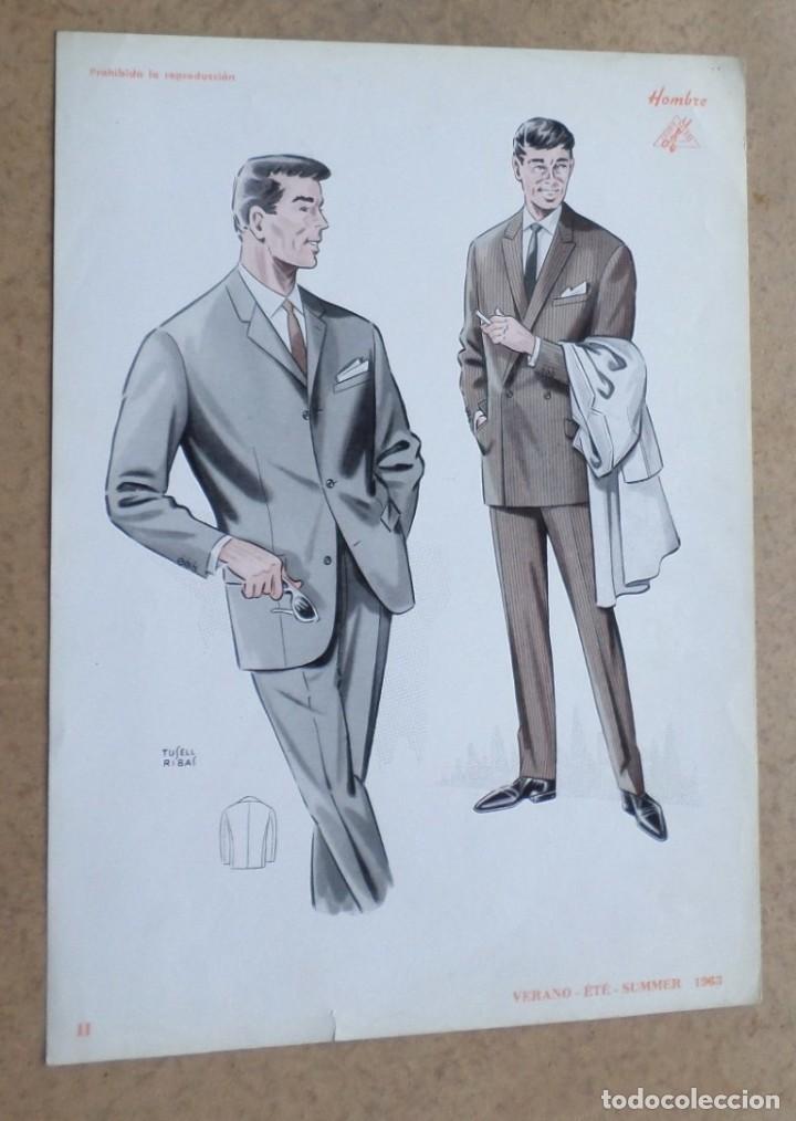Coleccionismo: Lamina de moda hombre - verano 1963