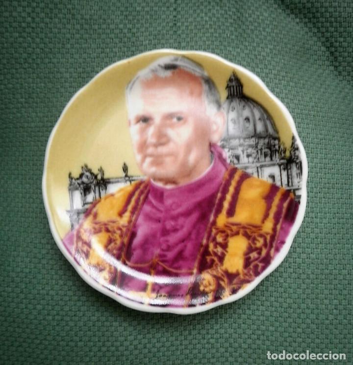 Coleccionismo: Platito de Juan Pablo II. - Foto 1