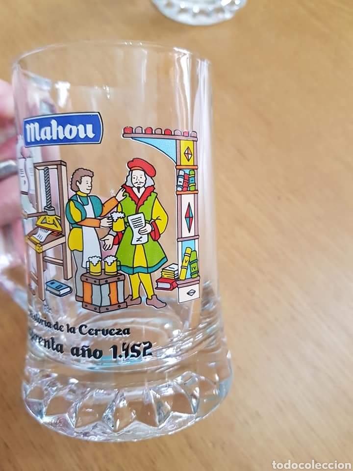 Coleccionismo: JARRA DE CERVEZA MAHOU #COLECCION Historia de la cerveza Imprenta 1452