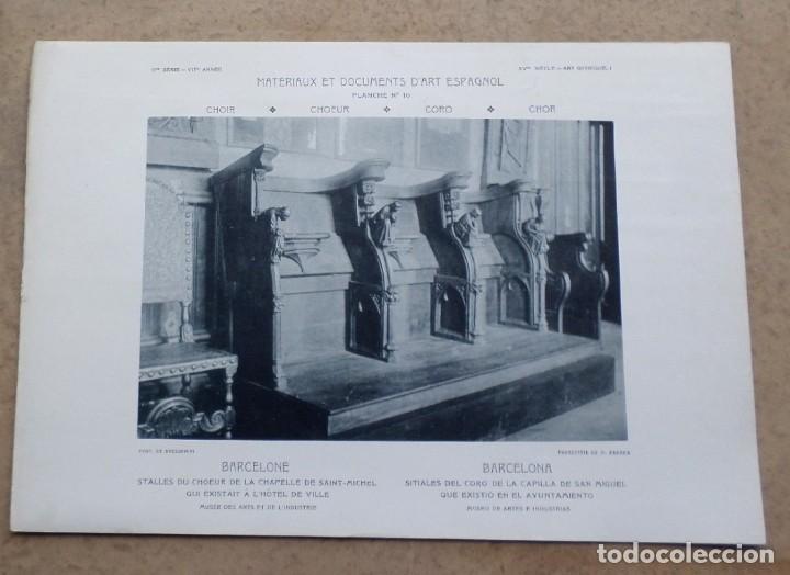 Coleccionismo: BARCELONA &ndash; siller&iacute;a del coro de la capilla de San Miguel que existi&oacute; en el ayuntamiento