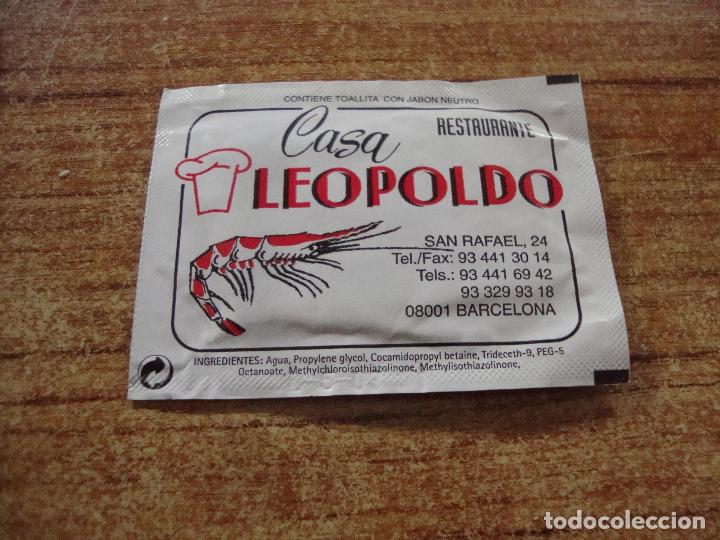 Coleccionismo: AMPLIA TU COLECCION TOALLITA RESTAURANTE CASA LEOPOLDO