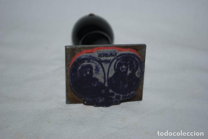 Collezionismo: TAMPON CON SELLO DE UNA COFRADIA .
