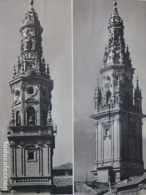 Collectionnisme: HARO Y SANTO DOMINGO DE LA CALZADA LA RIOJA ANTIGUA LAMINA HUECOGRABADO A&Ntilde;OS 50