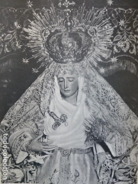 Coleccionismo: SEVILLA LA MACARENA ANTIGUA LAMINA HUECOGRABADO A&Ntilde;OS 50