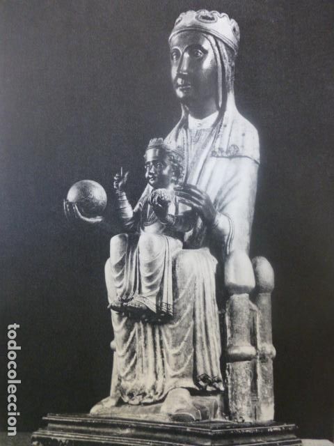 Coleccionismo: NUESTRA SE&Ntilde;ORA DE MONTSERRAT ANTIGUA LAMINA HUECOGRABADO A&Ntilde;OS 50