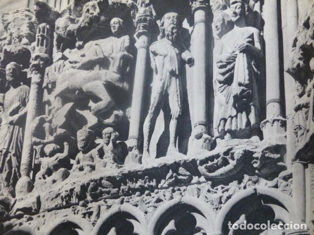 Coleccionismo: LOGRO&Ntilde;O RIOJA SAN BARTOLOM&Eacute; ANTIGUA LAMINA HUECOGRABADO A&Ntilde;OS 50