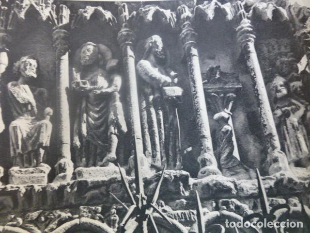 Colecionismo: LOGRO&Ntilde;O RIOJA SAN BARTOLOM&Eacute; ANTIGUA LAMINA HUECOGRABADO A&Ntilde;OS 50