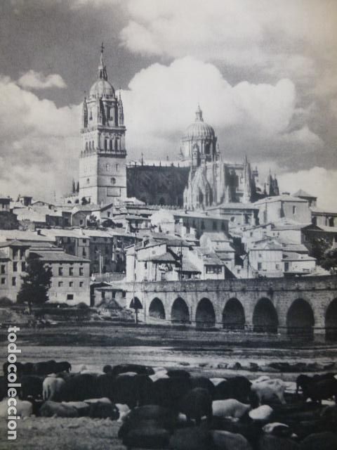 Coleccionismo: SALAMANCA CATEDRAL ANTIGUA LAMINA HUECOGRABADO A&Ntilde;OS 50