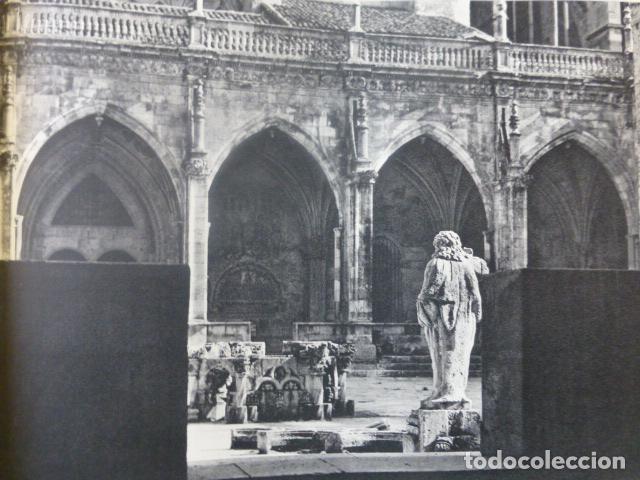 Coleccionismo: LEON CATEDRAL CLAUSTRO ANTIGUA LAMINA HUECOGRABADO A&Ntilde;OS 50