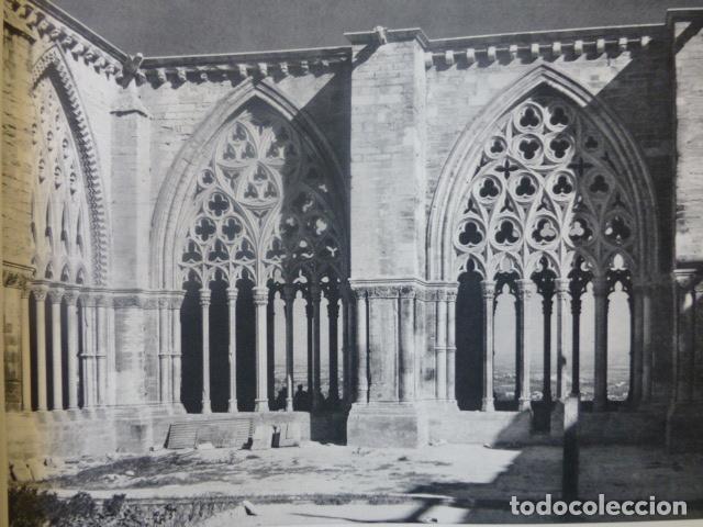 Collectionnisme: LERIDA CLAUSTRO DE LA CATEDRAL VIEJA ANTIGUA LAMINA HUECOGRABADO A&Ntilde;OS 50