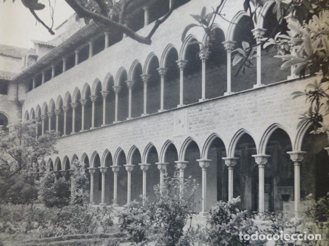 Coleccionismo: PEDRALBES BARCELONA CLAUSTRO ANTIGUA LAMINA HUECOGRABADO A&Ntilde;OS 50