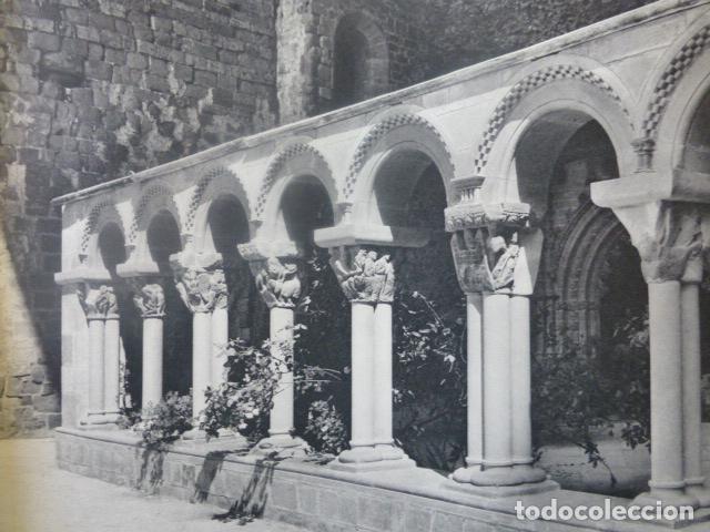 Collectionnisme: SAN JUAN DE LA PE&Ntilde;A HUESCA CLAUSTRO ANTIGUA LAMINA HUECOGRABADO A&Ntilde;OS 50