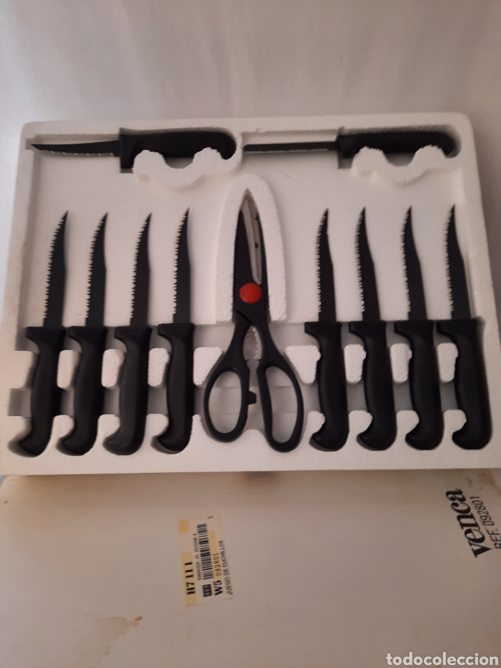 Coleccionismo: Cuchillos carne NEKEL tefl&oacute;n y tijeras.