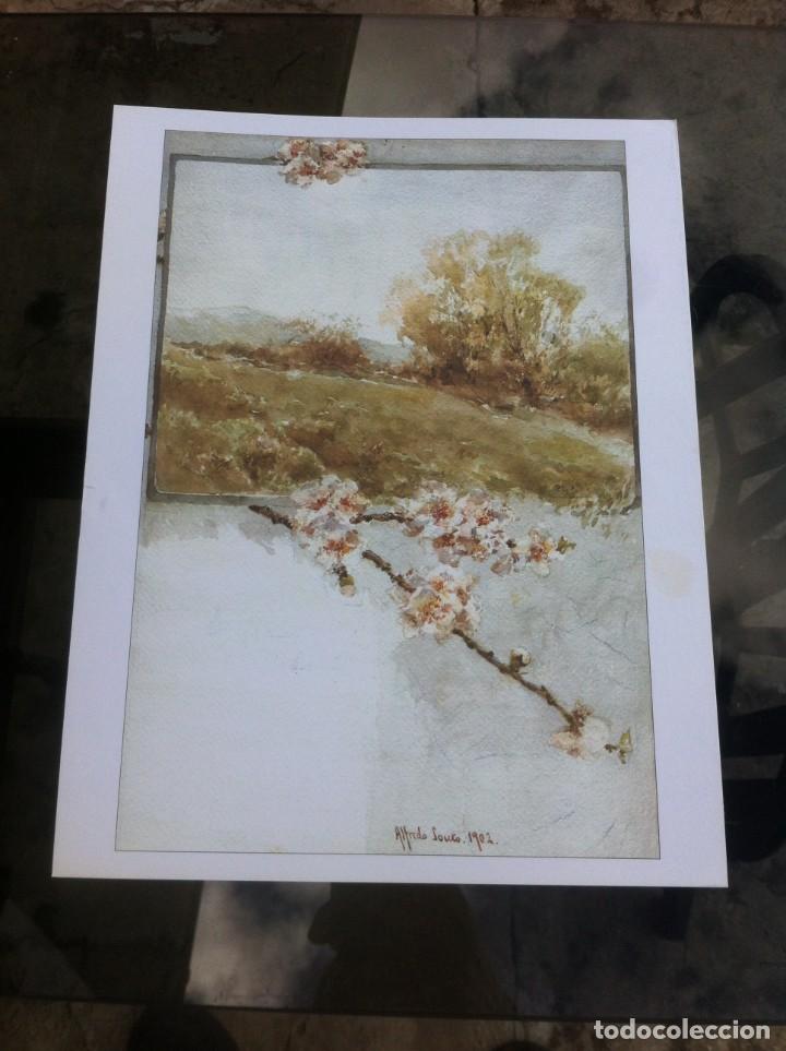 Collecting paper: L&Aacute;MINA EN CARTULINA. JOYAS DE BLANCO Y NEGRO. 28,5 X 22. ALFREDO SOUTO, LA FLOR DEL ALMENDRO