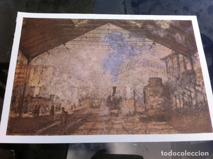 Collectionnisme: L&Aacute;MINA EN CARTULINA. MONET. LA GARE St. LAZARE. 32 X 22CM