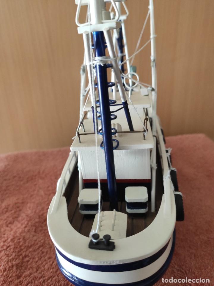 Coleccionismo: 3 maquetas artesanales, pesqueros - Foto 6