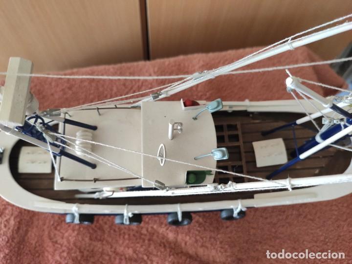 Coleccionismo: 3 maquetas artesanales, pesqueros - Foto 10
