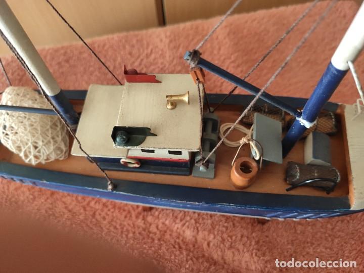Coleccionismo: 3 maquetas artesanales, pesqueros - Foto 15