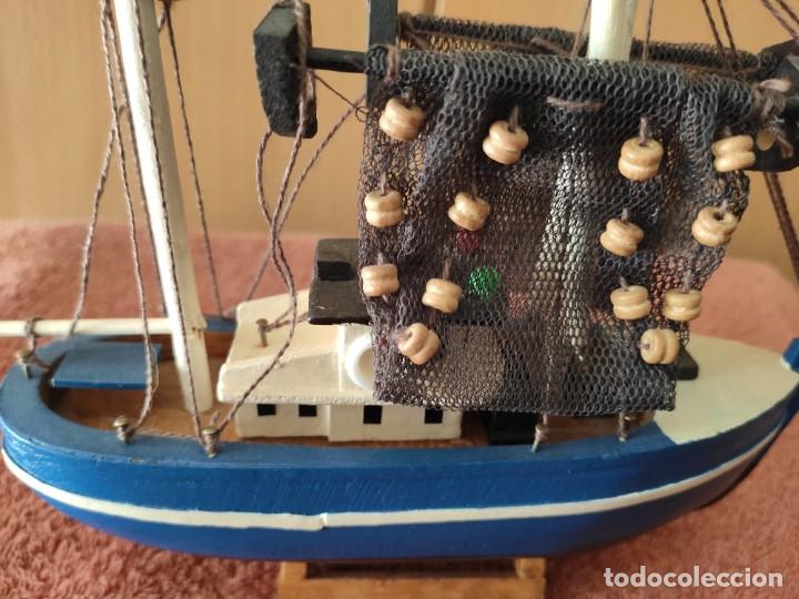 Coleccionismo: 3 maquetas artesanales, pesqueros - Foto 22