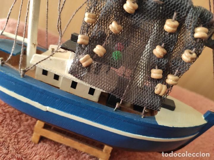 Coleccionismo: 3 maquetas artesanales, pesqueros - Foto 23