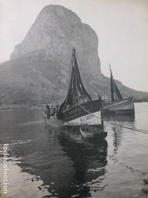 Collecting paper: CALPE ALICANTE PE&Ntilde;ON DE IFACH L&Aacute;MINA HUECOGRABADO A&Ntilde;OS 50