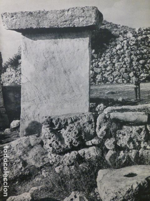 Colecionismo: MENORCA MONUMENTOS MEGALITICOS L&Aacute;MINA HUECOGRABADO A&Ntilde;OS 50