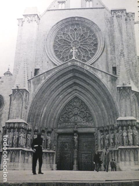 Coleccionismo: TARRAGONA LA CATEDRAL L&Aacute;MINA HUECOGRABADO A&Ntilde;OS 50