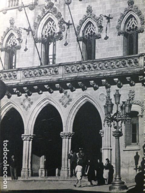 Coleccionismo: SABADELL BARCELONA AYUNTAMIENTO L&Aacute;MINA HUECOGRABADO A&Ntilde;OS 50