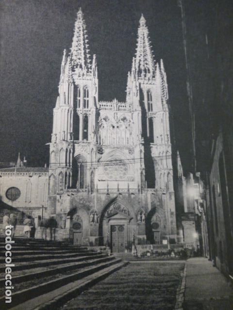 Colecionismo: BURGOS LA CATEDRAL L&Aacute;MINA HUECOGRABADO A&Ntilde;OS 50