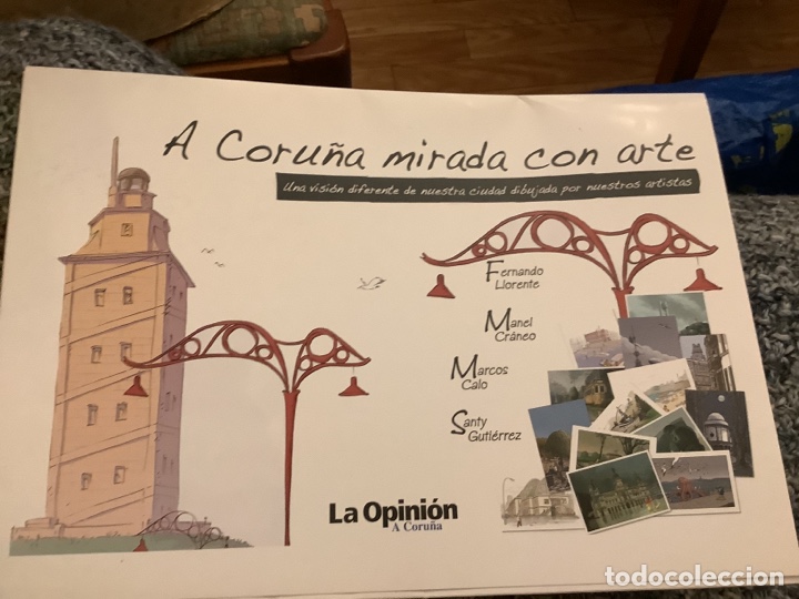 Coleccionismo: 15 l&aacute;minas A CORU&Ntilde;A MIRADA CON ARTE : Fernando Ll&oacute;rente, Manel Cr&aacute;neo, Marcos Calo y Santy Gutierrez