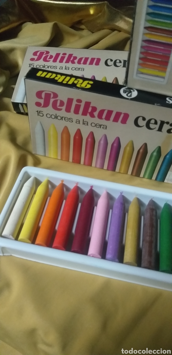 Coleccionismo: CAJA 15 CERAS PELIKAN A&Ntilde;OS 70