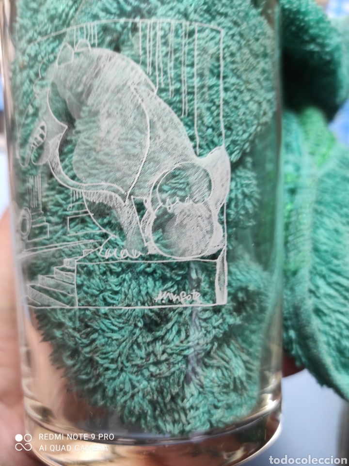 Coleccionismo: Vaso grabado firma Mingote - Foto 2