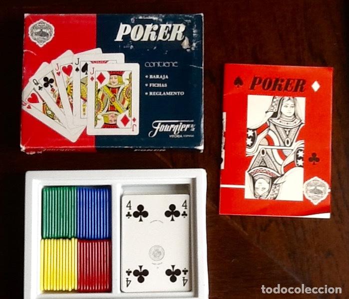 Coleccionismo: BARAJA DE POKER FOURNIER. CON CARTAS, REGLAMENTO Y FICHAS. ENVIO CERTIFICADO INCLUIDO.