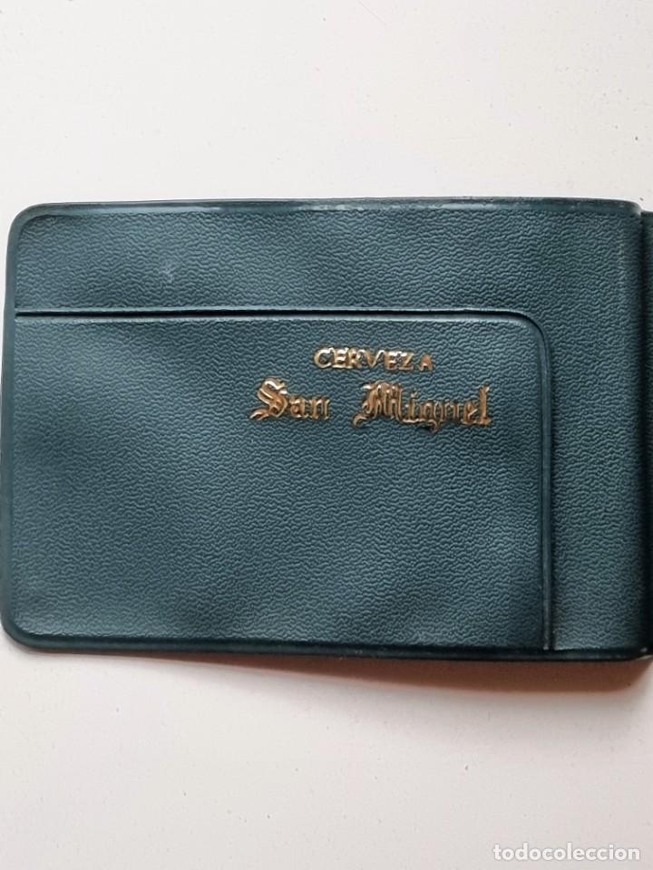Coleccionismo: Tarjetero, Cartera, Billetero o Funda porta documentos publicidad Cerveza San Miguel