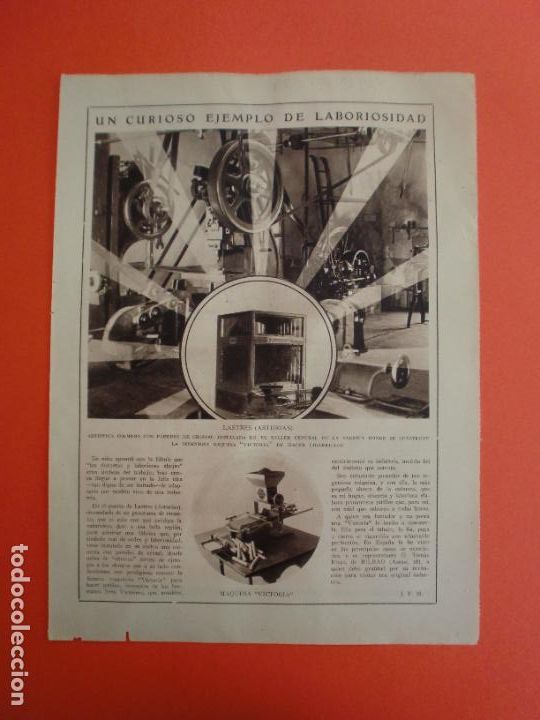 Coleccionismo: FABRICA EN LASTRES ASTURIAS DE LA MAQUINA PARA HACER CIGARRILLOS VICTORIA - 17/12/1927