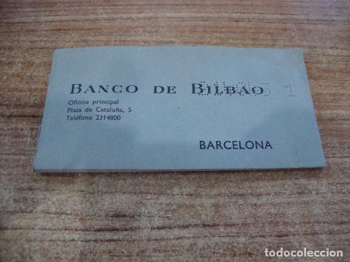 Collectionnisme: TALONARIO BANCO BILBAO BARCELONA INCOMPLETO