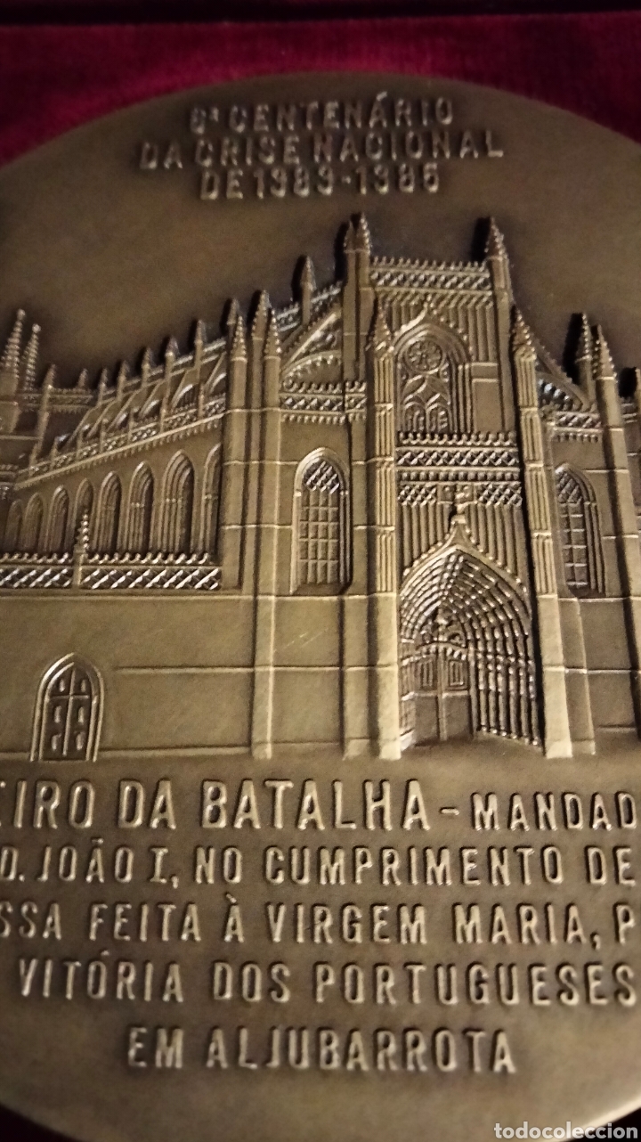 Coleccionismo: ESTUCHE CON MEDALLON EN BRONCE EN RELIEVE . - Foto 5