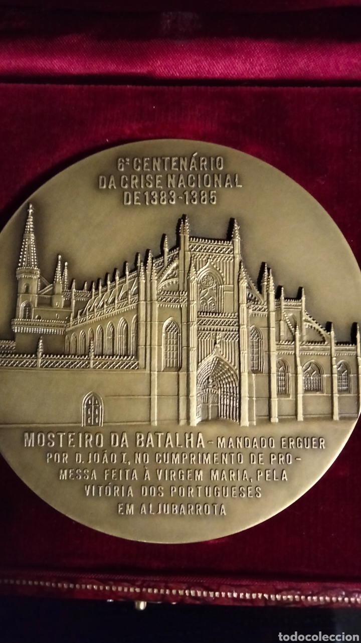 Coleccionismo: ESTUCHE CON MEDALLON EN BRONCE EN RELIEVE . - Foto 6