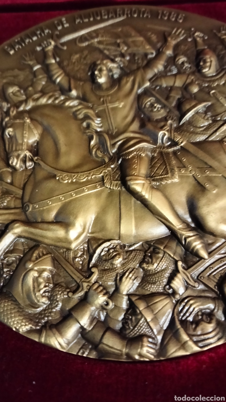 Coleccionismo: ESTUCHE CON MEDALLON EN BRONCE EN RELIEVE . - Foto 4
