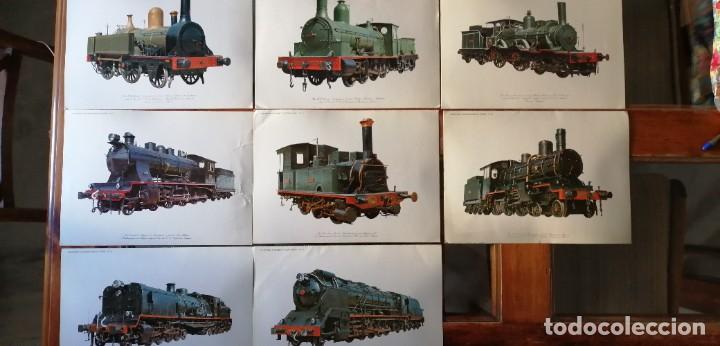 Coleccionismo: 8 L&Aacute;MINAS DE TRENES &ndash; COLECCI&Oacute;N LOCOMOTORAS DE VAPOR