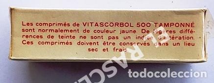 Coleccionismo: ANTIGUA CAJA CON 12 COMPRIMIDOS - VITASCORBOL 500 M. - NUEVA CON SU PRECINTO - - Foto 3