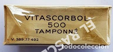Coleccionismo: ANTIGUA CAJA CON 12 COMPRIMIDOS - VITASCORBOL 500 M. - NUEVA CON SU PRECINTO - - Foto 4