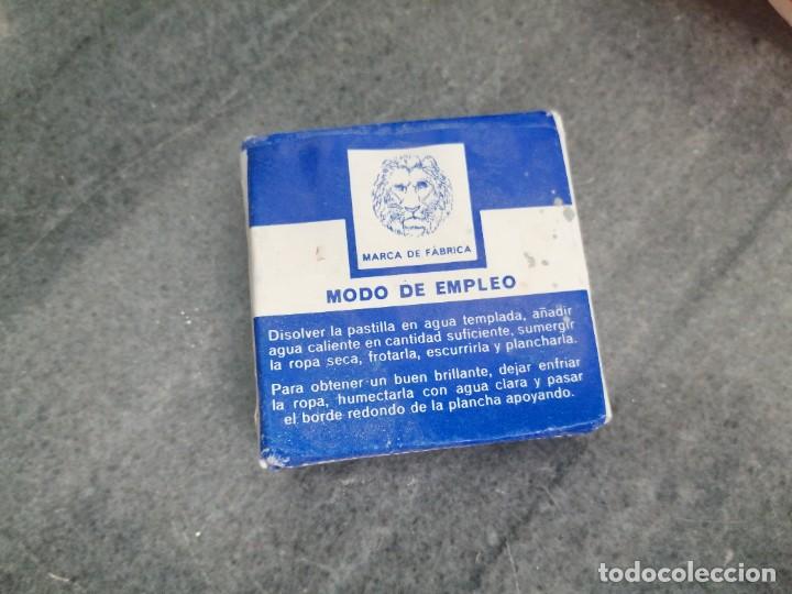 Coleccionismo: Pastilla paquete de Jabon ALMID&Oacute;N para plancha ropa LE&Oacute;N REMY