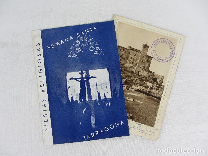 Coleccionismo: Dos op&uacute;sculos de turismo de Tarragona, uno de la Semana Santa, a&ntilde;o 1935 con el sello original