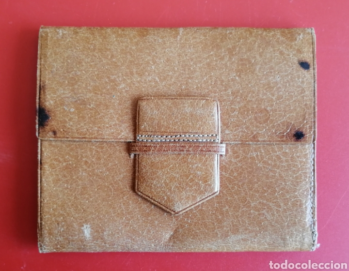 Coleccionismo: ANTIGUA CARTERA. DE CUERO. HERNANDEZ-UBRIQUE.. ENVIO INCLUIDO EN EL PRECIO.