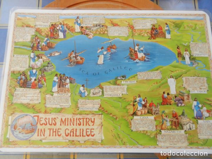 Sammelleidenschaft Papier: L&Aacute;MINA JES&Uacute;S MINISTRY IN THE GALILEE - MIDE 45X30 CM - IMPRESO EN ISRAEL - PLASTIFICADA.