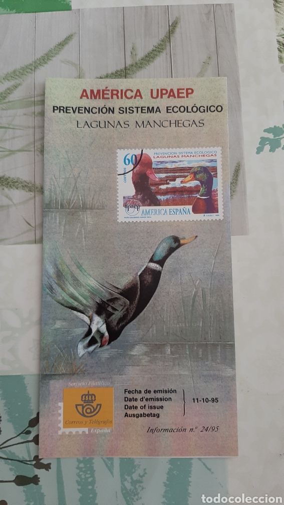 Sammelleidenschaft Papier: 1995 ESPA&Ntilde;A UPAEP EDIFIL 3393 patos D&Iacute;PTICO INFORMATIVO sello NUEVO O USADA SOLICITA TUS FALTAS